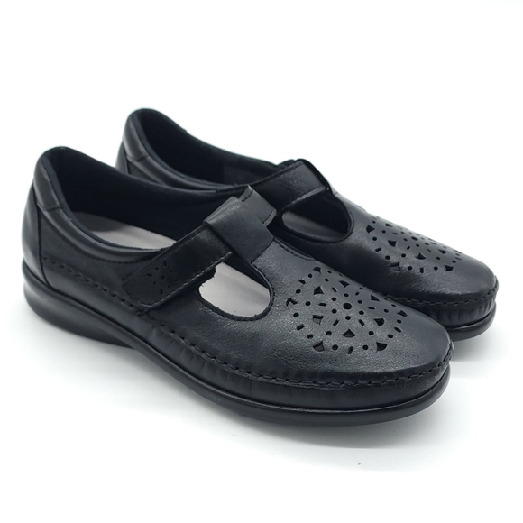 SAS Women's Willow Black Smooth Mary Jane Comfort Shoes Size 7M - Picture 6 of 9